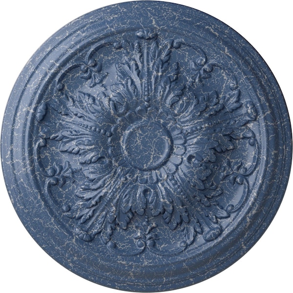 Ekena Millwork Damon Ceiling Medallion (Fits Canopies up to 3 3/8"), Hnd-Painted Americana Crackle, 20"OD x 1 1/2"P CM20DAAMC - main